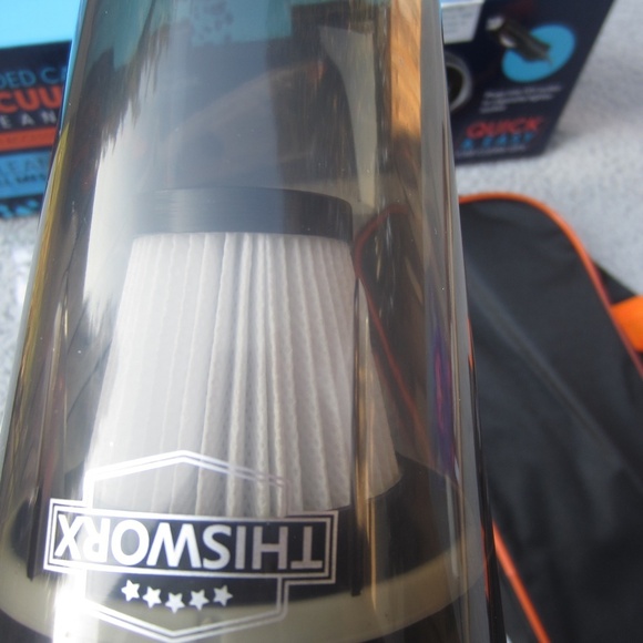 THISWORX TWC-01 106W 12V Handheld Bagless Portable‎ Vacuum Cleaner - Black - Picture 12 of 16